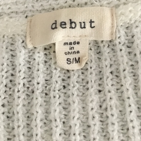 Debut Button Down Knit Sweater Size S/M - Picture 5 of 7